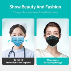 Face / mouth protective face masks - antibacterial - 3-ply - 4D design - FPP2 - KN95Mouth masks