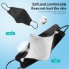 Face / mouth protective masks - antibacterial - reusable - 4-ply - FPP2 - KN95 - black / whiteMouth masks