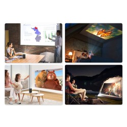 ProyectoresBYINTEK P20 M - Pico Smart - mini proyector portátil - TV sin pantalla - Android - Wifi - LED - DLP - 4K - 1080P