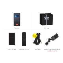 ProyectoresBYINTEK P20 M - Pico Smart - mini proyector portátil - TV sin pantalla - Android - Wifi - LED - DLP - 4K - 1080P