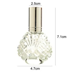 PerfumeFrasco de cristal - con atomizador - para perfume - reutilizable - 15ml