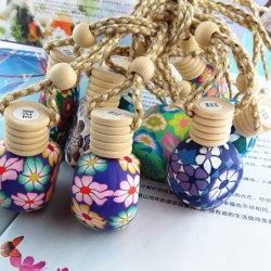 PerfumeMini botella vacía de colores - para fragancias - ambientador hogar/coche - con tapón de rosca - cuerda para colgar - ...