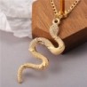 Stylish necklace with a snake pendantNecklaces