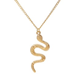 Stylish necklace with a snake pendantNecklaces