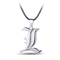 CollarDeath note - colgante letra L - con collar de cuerda