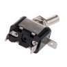 Car SPST toggle rocker switch with LED - 12V 20A - carbon coverSwitches