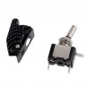 InterruptoresInterruptor basculante de palanca SPST para automóvil con LED - 12V 20A - cubierta de carbono
