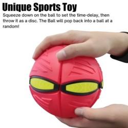 Flat flower shape - disc ball - flying UFO - with LED - throwing toyToys