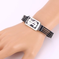 PulserasBrazalete con diseño de dólar estadounidense - acero inoxidable 316L