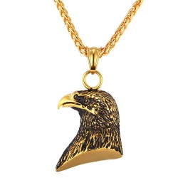 CollarColgante en forma de águila con cadena - unisex - acero inoxidable