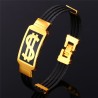 PulserasBrazalete con diseño de dólar estadounidense - acero inoxidable 316L