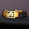 PulserasBrazalete con diseño de dólar estadounidense - acero inoxidable 316L