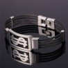 PulserasBrazalete con diseño de dólar estadounidense - acero inoxidable 316L