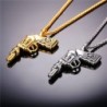 Necklace with gun shaped pendant - stainless steelNecklaces