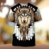 CamisetasCamiseta clásica de manga corta - estilo bohemio - motivos indios impresos en 3D