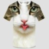 Blusas y camisasCamiseta clásica de manga corta - Gato impreso en 3D - unisex