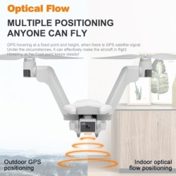 DronesCuadricóptero en forma de V - plegable - con hélices gemelas - cardán de dos ejes - cámara - GPS - Drone RC profesional