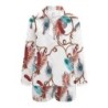 JumpsuitsJumpsuit de moda de dos piezas - con cremallera - Top / pantalones cortos de manga larga - mariposas / letras / hoja...
