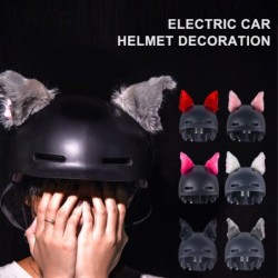 Partes de motosDecoración de casco de moto - orejas de gato de peluche