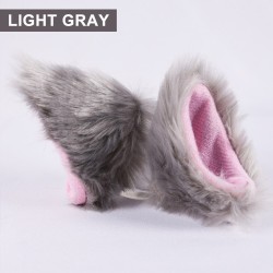 Partes de motosDecoración de casco de moto - orejas de gato de peluche