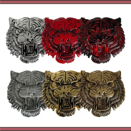 PegatinasAdhesivo metálico para coche - emblema - cabeza de tigre 3D