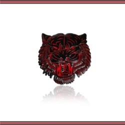 PegatinasAdhesivo metálico para coche - emblema - cabeza de tigre 3D