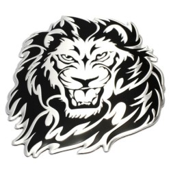 Car / motorcycle sticker - metal emblem - 3D lion's headStickers