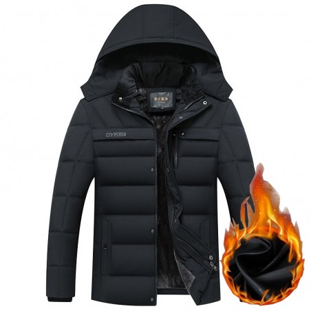 Thick warm winter jacket with hoodJackets