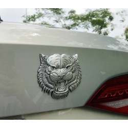 PegatinasAdhesivo para coche/moto - emblema de metal - cabeza de tigre 3D