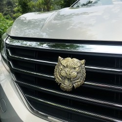 PegatinasAdhesivo para coche/moto - emblema de metal - cabeza de tigre 3D