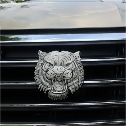 PegatinasAdhesivo para coche/moto - emblema de metal - cabeza de tigre 3D