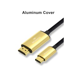 CablesCable USB C HDMI Tipo-C a HDMI - Thunderbolt 3 - convertidor - adaptador - 4K 60Hz - para MacBook / Huawei Mate 30 40 Pro