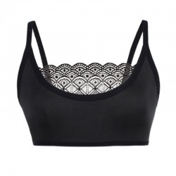 Sexy wireless bra - short top - with laceLingerie