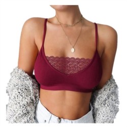 Sexy wireless bra - short top - with laceLingerie