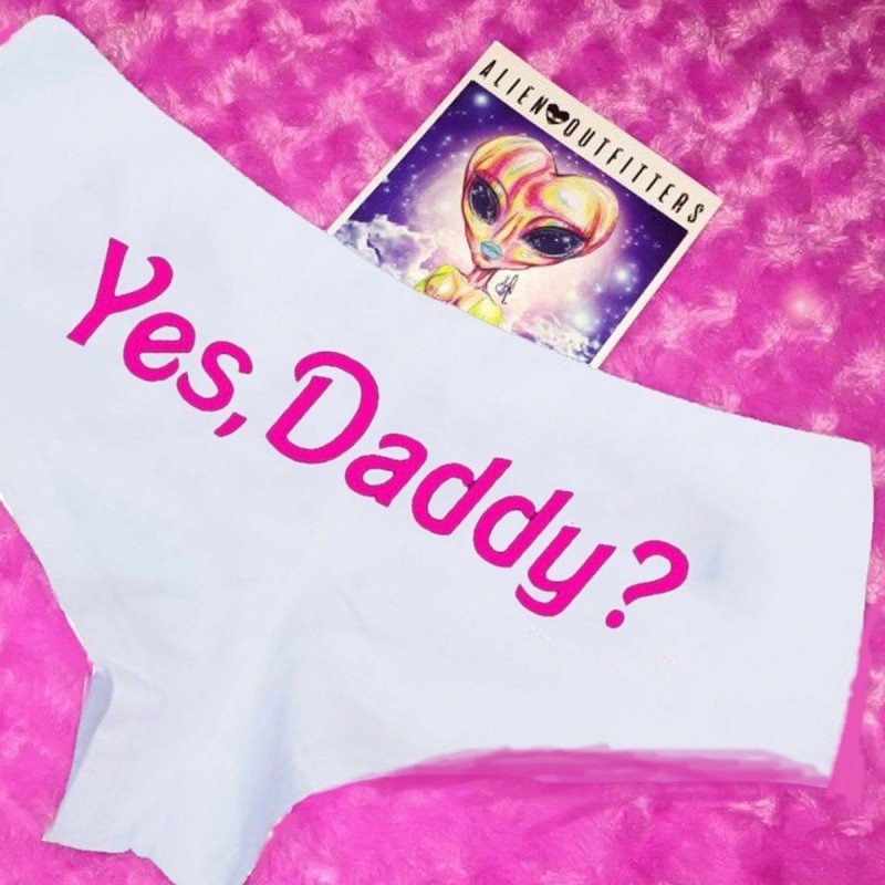 LenceríaSexy bragas divertidas - bragas de algodón - Letras "Yes Daddy"