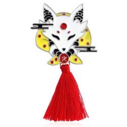 BrochesBroche vintage con borlas - conejo / zorro