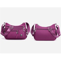 Fashionable shoulder bag - with zipper - large capacity - nylon - waterproofBags
