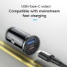 Accesorios de interiorMini - cargador de coche dual USB - carga rápida - tipo-C - 48W - QC3.0 PD3.0