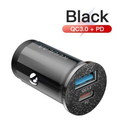 Accesorios de interiorMini - cargador de coche dual USB - carga rápida - tipo-C - 48W - QC3.0 PD3.0