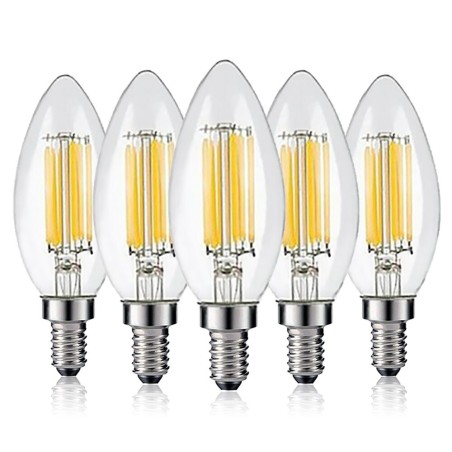 LED bulb - candle type - dimmable - 6W - E12 / E14E14