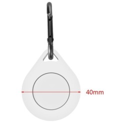 LlavesFunda protectora de silicona - para AirTags / rastreador Bluetooth - con mosquetón