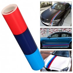 M-colored stripes - vinyl car sticker - for BMW - 15cm * 1mStickers