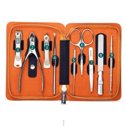 EquiposMr.Green - set de manicura profesional - cortaúñas / tijeras / pinzas - 9 piezas