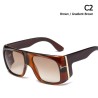 Gafas de solGafas de sol grandes de moda - con tinte - con adorno de metal dorado - unisex
