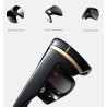 Gafas de solGafas de sol grandes de moda - con tinte - con adorno de metal dorado - unisex