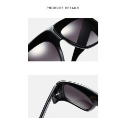 Gafas de solGafas de sol grandes de moda - con tinte - con adorno de metal dorado - unisex