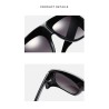 Gafas de solGafas de sol grandes de moda - con tinte - con adorno de metal dorado - unisex