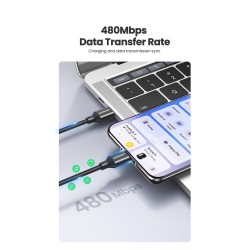 CablesUgreen - Cable USB tipo C - Carga rápida - 6A/5A - 100W - 480Mbps