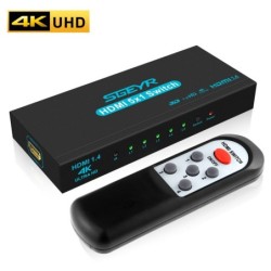 HDMI SwitchersConmutador HDMI - 5 entradas / 1 salida - con mando a distancia IR - 1.4 HDCP