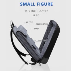 MochilasElegante mochila para portátil - extrafina - resistente al agua - con puerto de carga USB